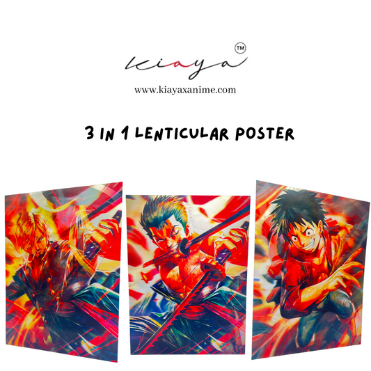 Luffy,Zoro,Sanji - 3D Poster