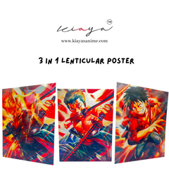 Luffy,Zoro,Sanji - 3D Poster
