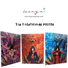 Itachi, Madara, Sasuke- 3D Poster