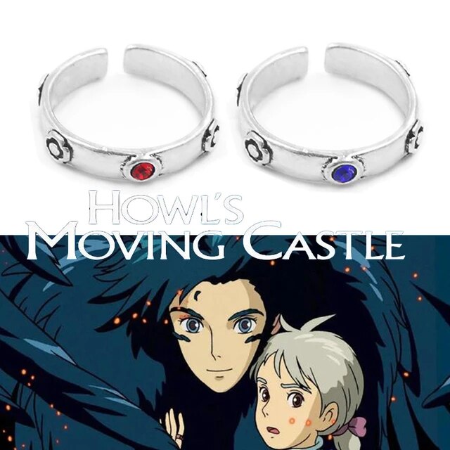 Anime Howl's Moving Castle Ring Adjustable Metal Unisex Rings