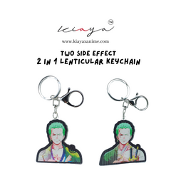 Zoro 3D motion keychain