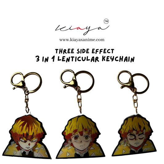 Zenitsu 3D motion keychain