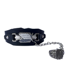 Attack on Titans Bracelet with Ring