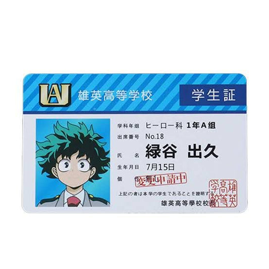 My Hero Academia Card