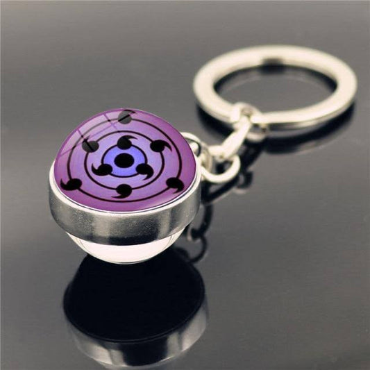 Rinnegan Glass Keychain