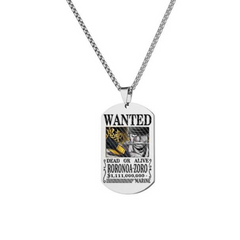 Pirate Hunter Zoro + Robin wanted Necklace