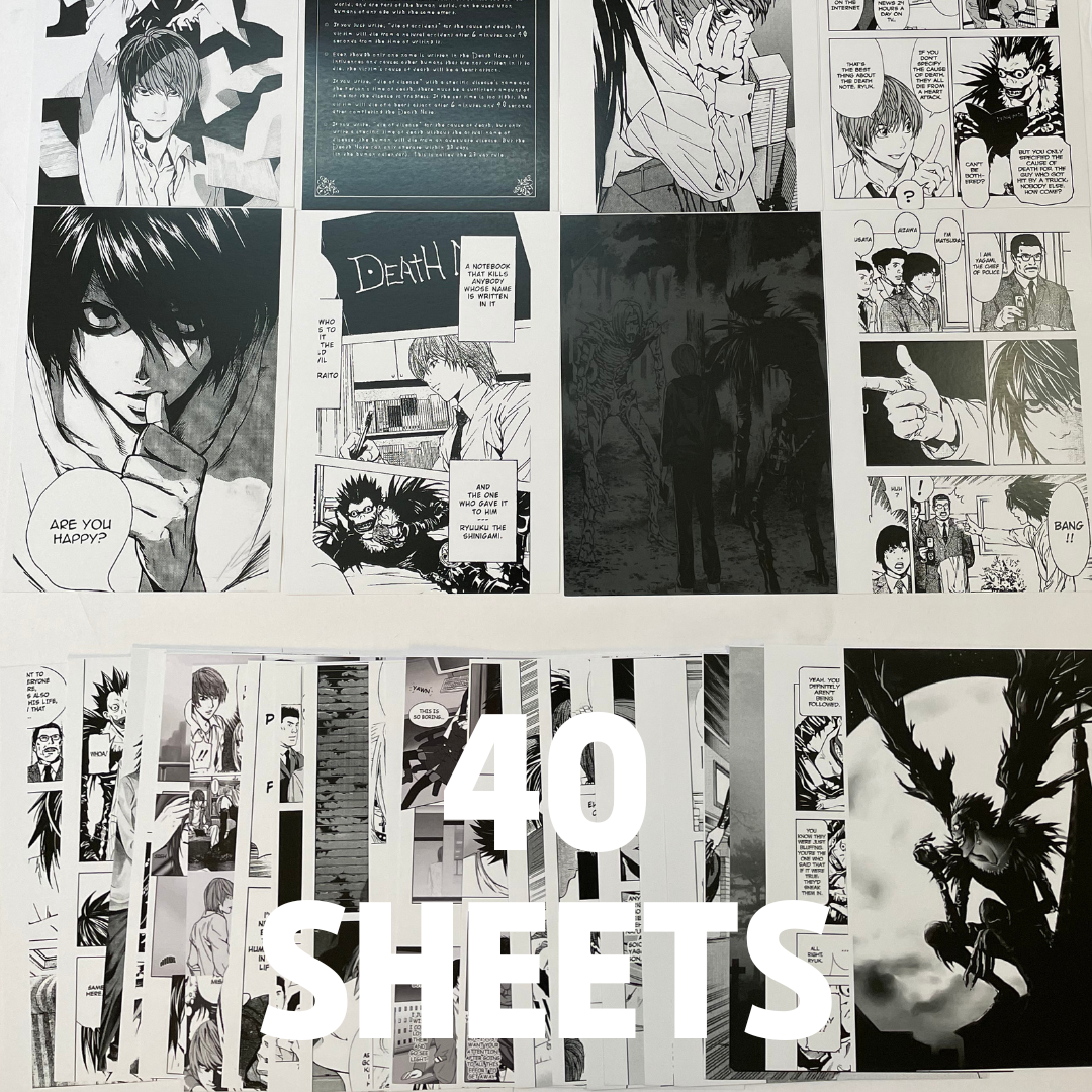 Manga Wall Collage Kit Anime Room Decor 10 PCS - Non-tearable 125 Micron  Sheet A3 Size (14x8.5 inch) Anime Manga Aesthetic Wall Decor Manga Panels  for Wall Anime Manga Posters (Black and