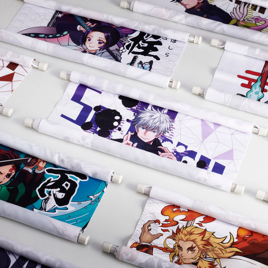 Why does anime wall art come on scrolls?