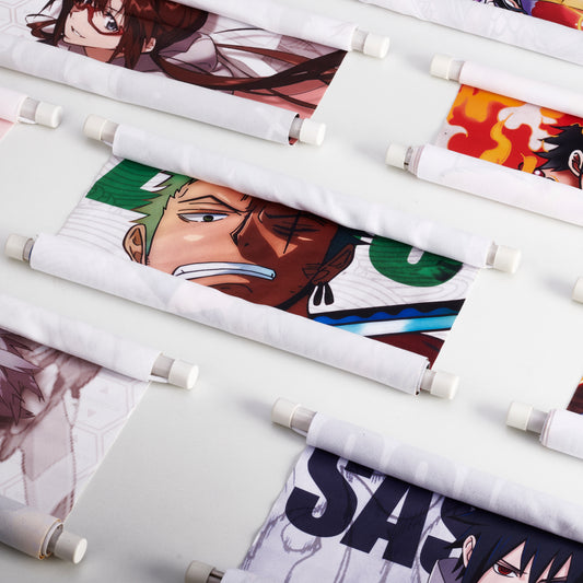 Why does anime wall art come on scrolls?