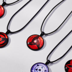 Itachi+ Sharingan Necklace Pack (Black)