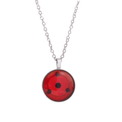 Sharingan (silver) + Kakashi necklace (black)